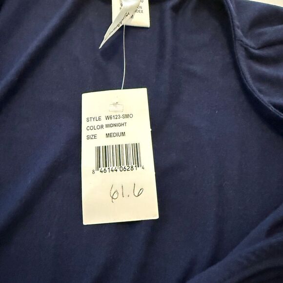 NEW Loveappella Navy Jersey Knit Short Sleeve Jogger Style Jumpsuit Sz M Casual - Picture 14 of 15